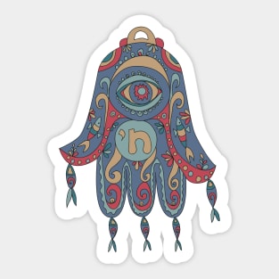 Hamsa hand amulet Sticker